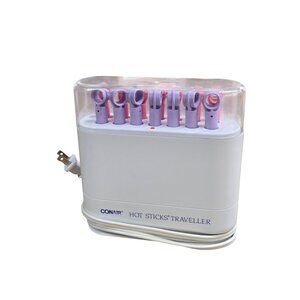 Conair Hot Sticks Traveller HS18 Purple Pink 14 Curlers